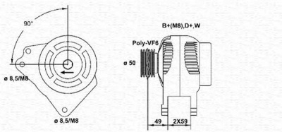 MAGNETI MARELLI 943356794010 -  Генератор